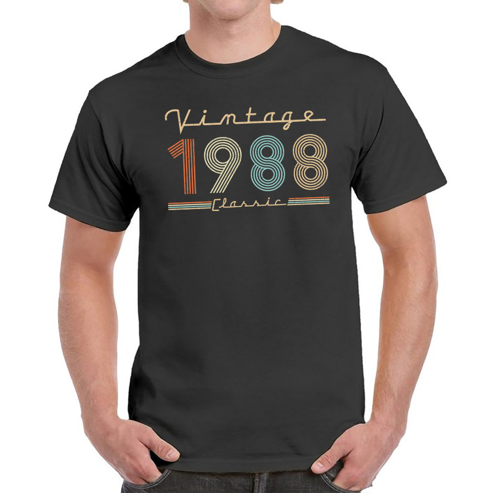 Vintage & Classic 1988 Birthday T-Shirt For Men Women