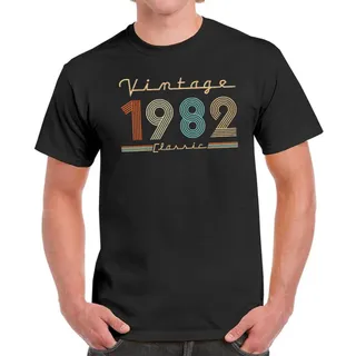 Vintage & Classic 1982 Birthday T-Shirt For Men Women