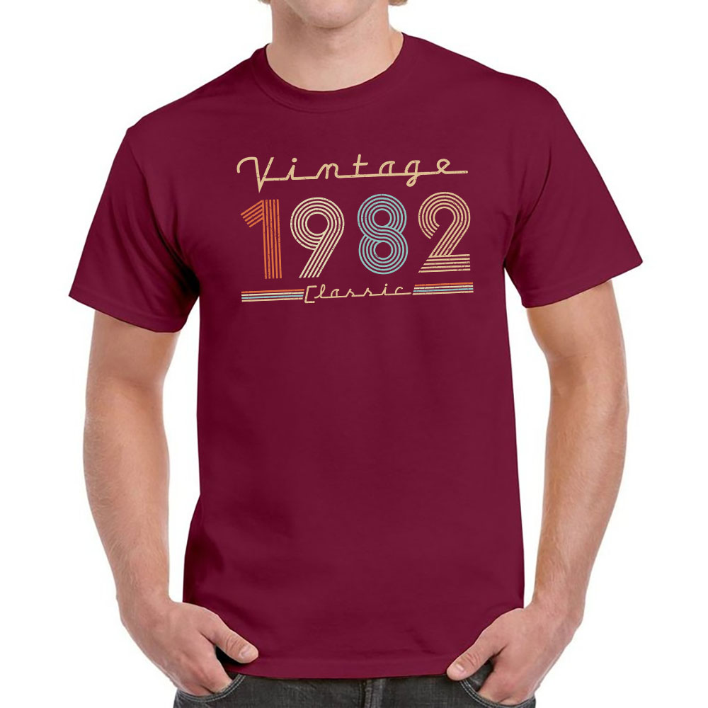 Vintage & Classic 1982 Birthday T-Shirt For Men Women