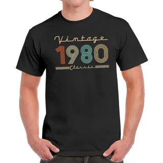 Vintage & Classic 1980 Birthday T-Shirt For Men Women