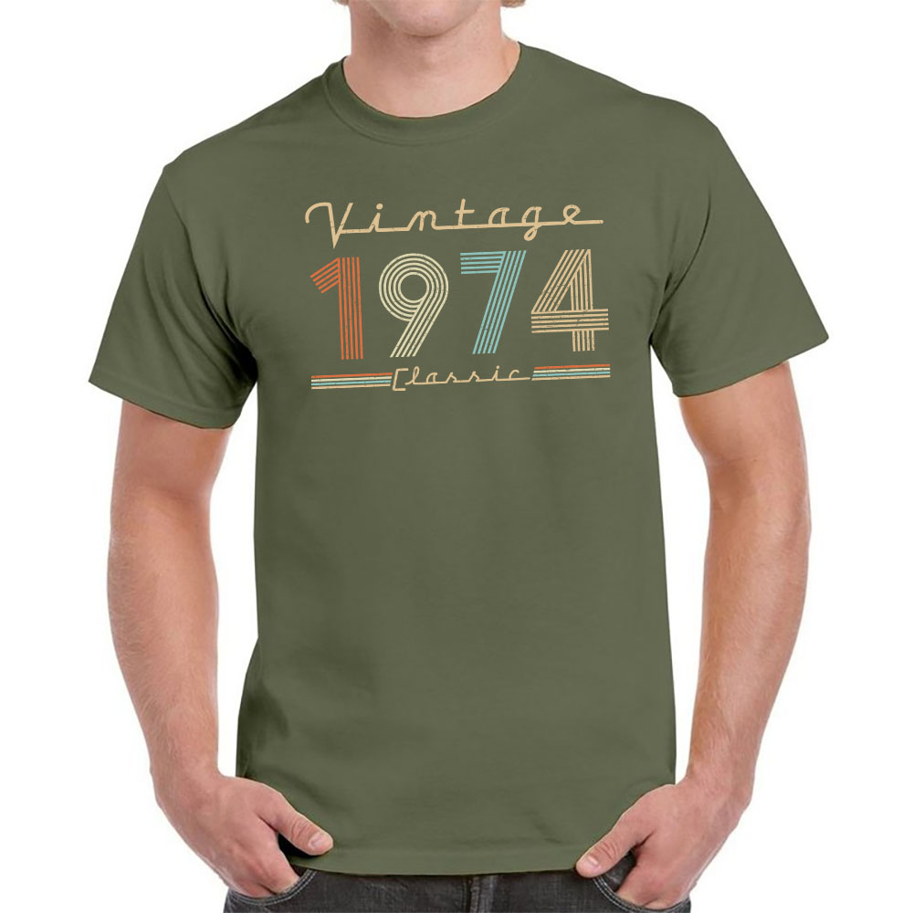 Vintage & Classic 1974 Birthday T-Shirt For Men Women