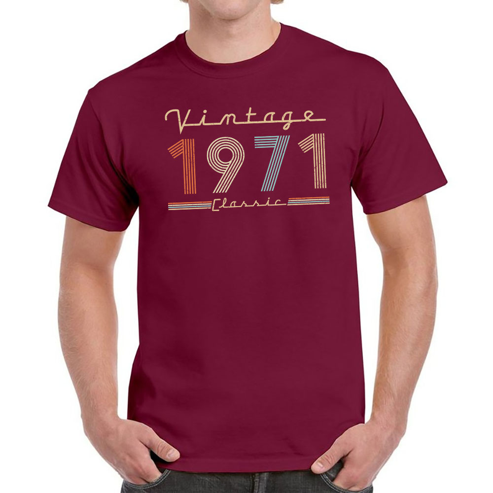 Vintage & Classic 1971 Birthday T-Shirt For Men Women