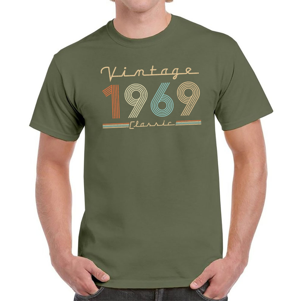 Vintage & Classic 1969 Birthday T-Shirt For Men Women