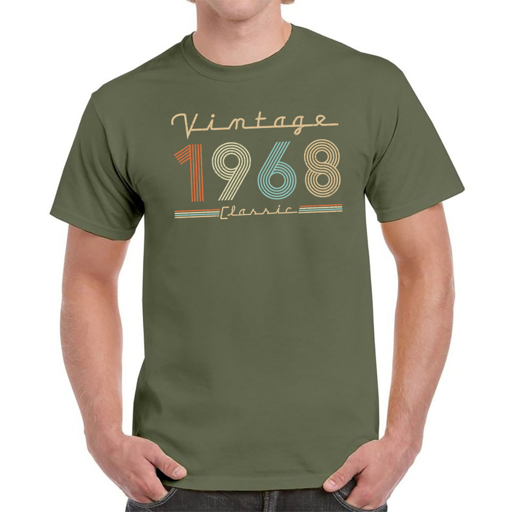 Vintage & Classic 1968 Birthday T-Shirt For Men Women