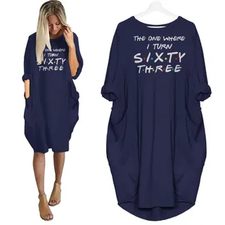 I Turn 63 Birthday Pocket Dress – alternate