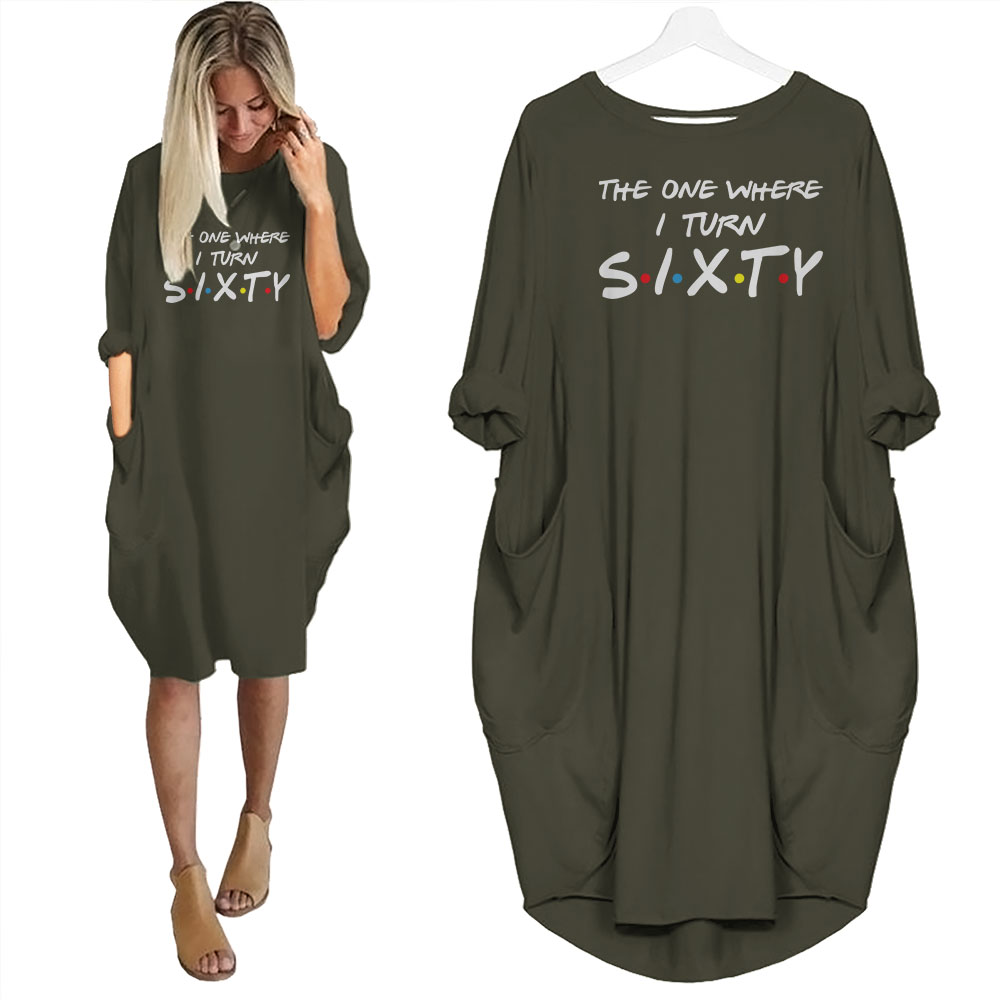 I Turn 60 Birthday Pocket Dress