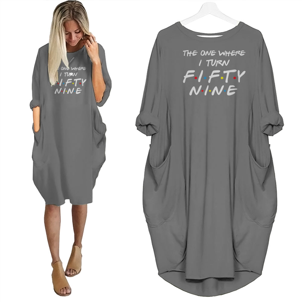 I Turn 59 Birthday Pocket Dress