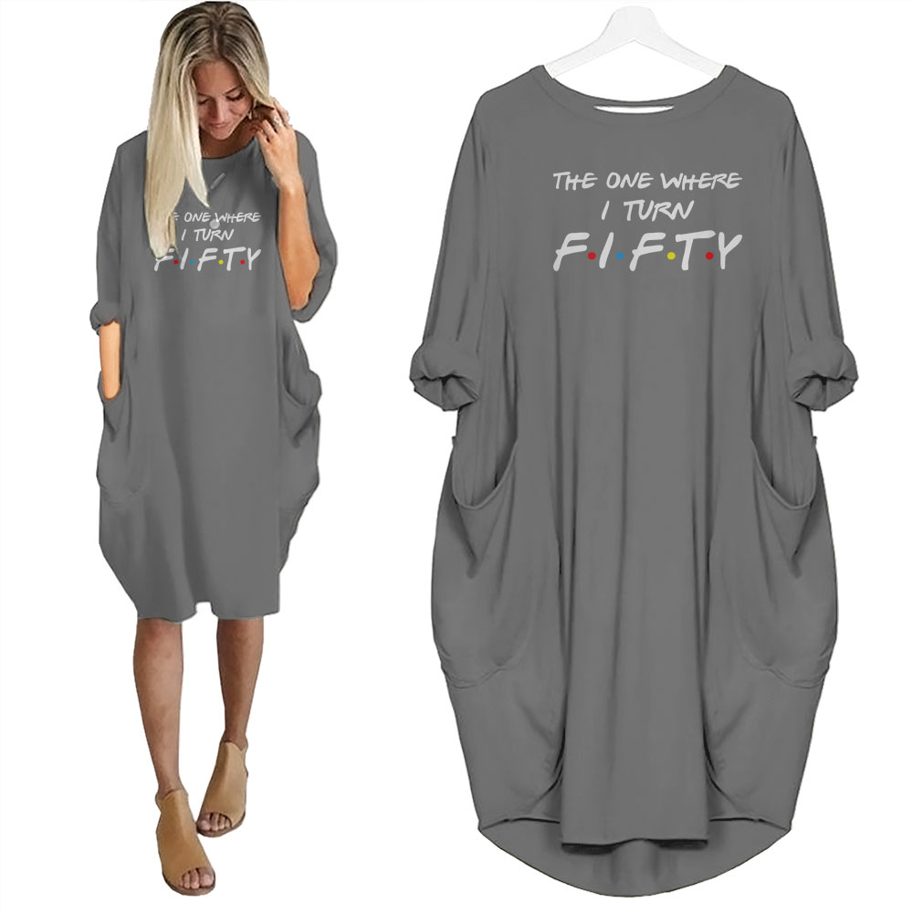 I Turn 50 Birthday Pocket Dress