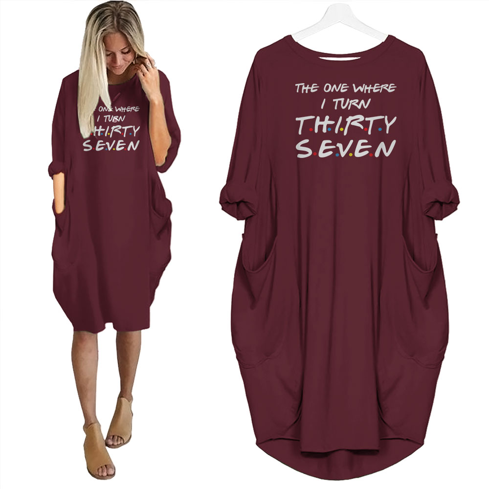 I Turn 37 Birthday Pocket Dress