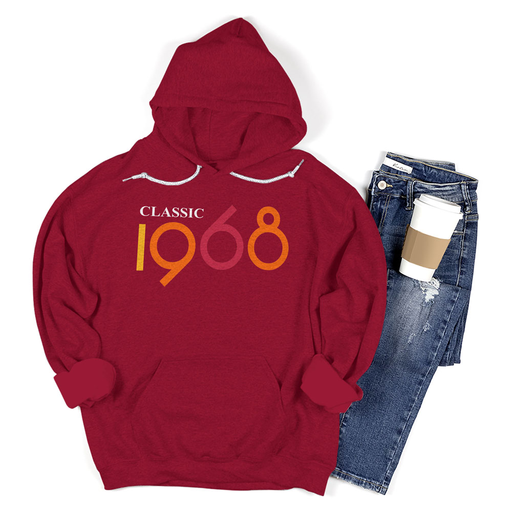Classic 1968 Birthday Hoodie