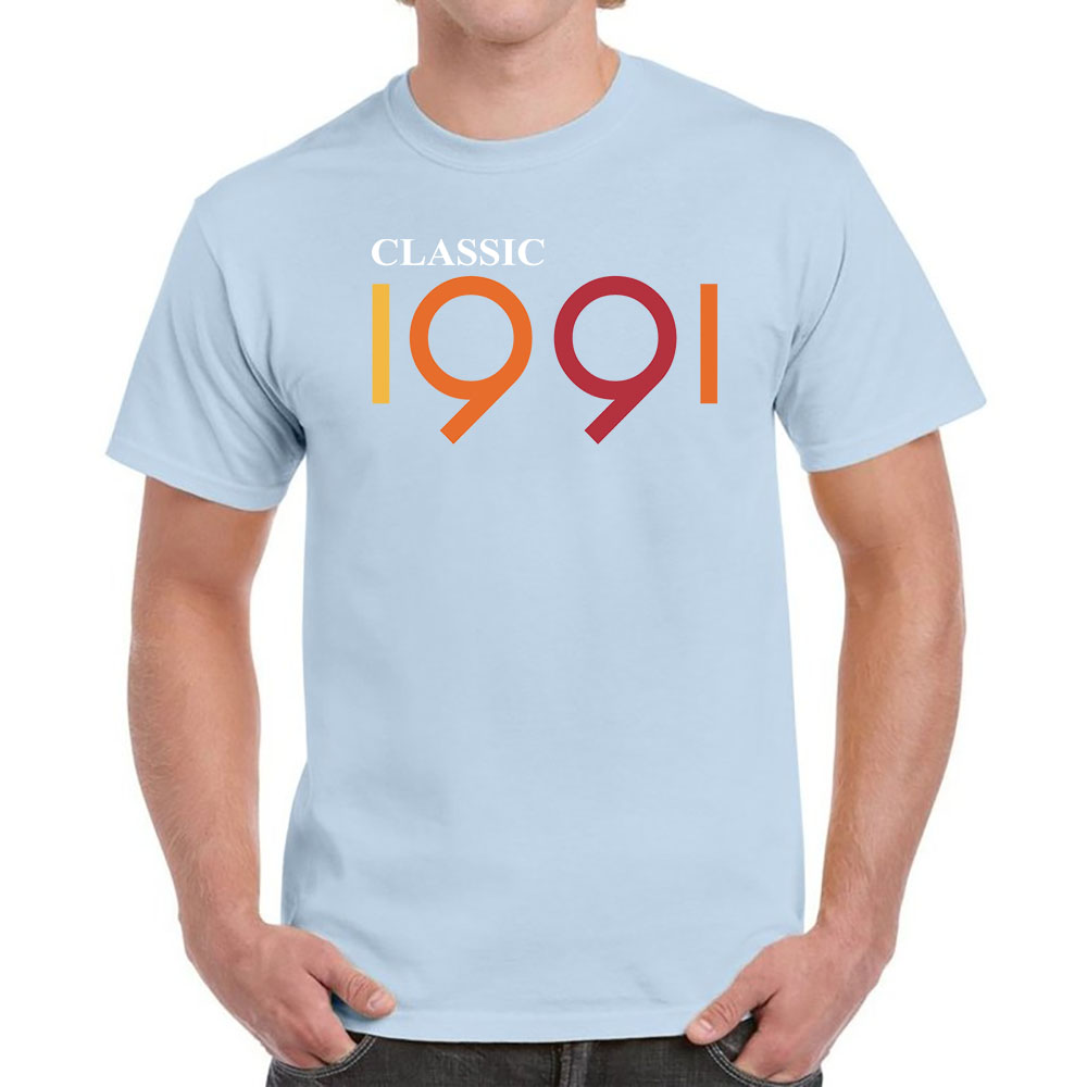 Classic 1991 Birthday T-Shirt For Men Women