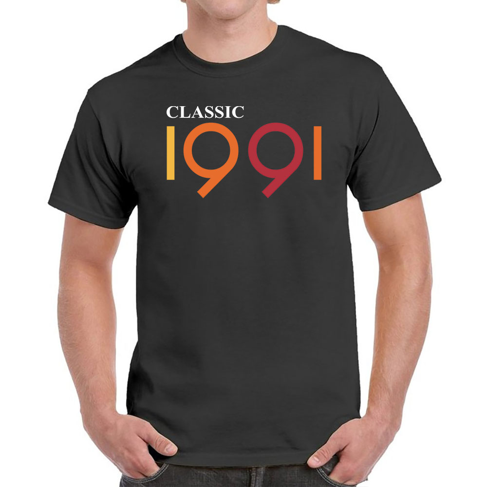 Classic 1991 Birthday T-Shirt For Men Women