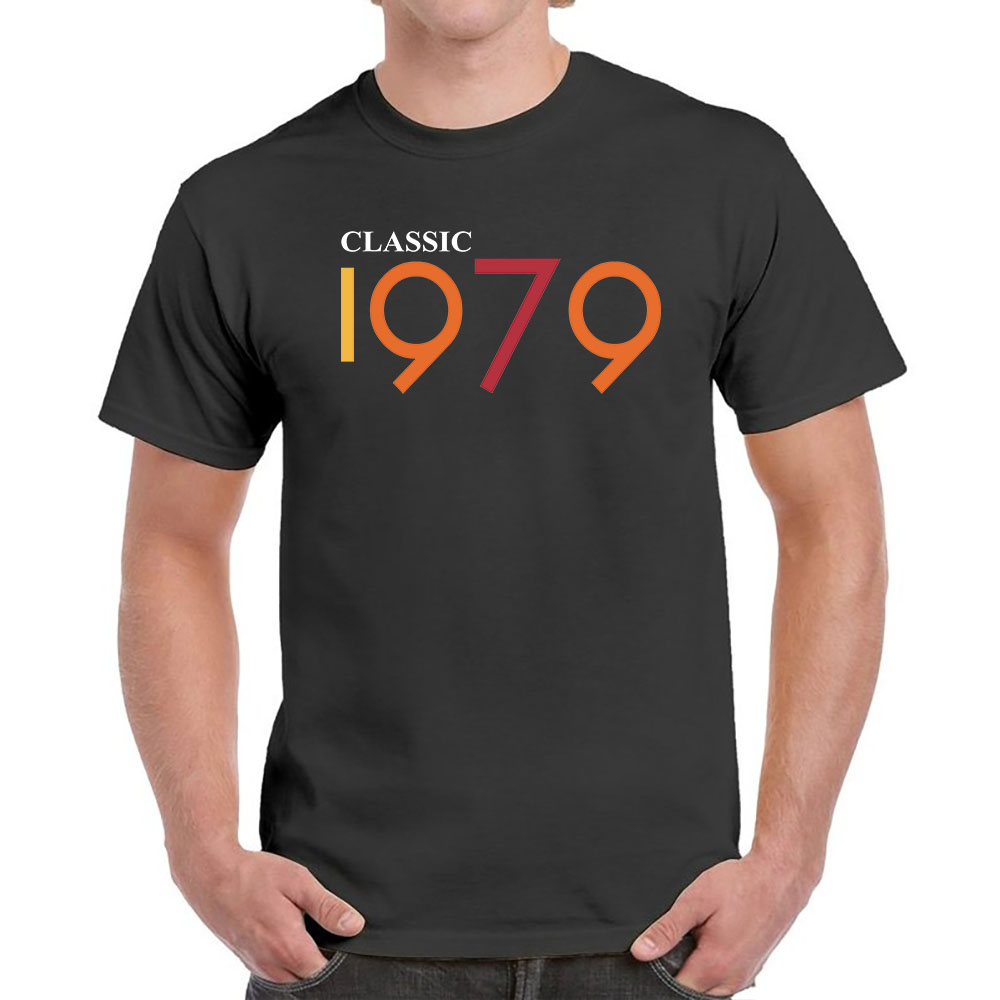 Classic 1979 Birthday T-Shirt For Men Women