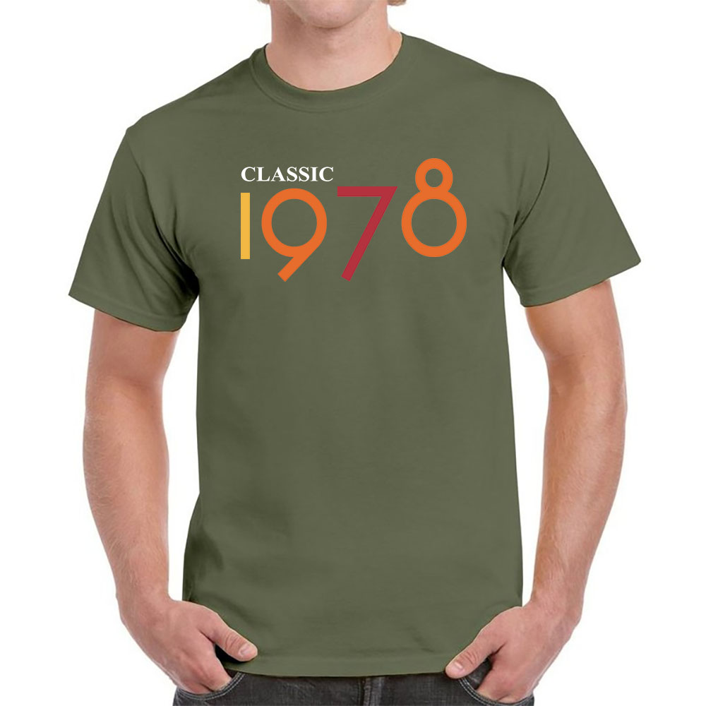 Classic 1978 Birthday T-Shirt For Men Women