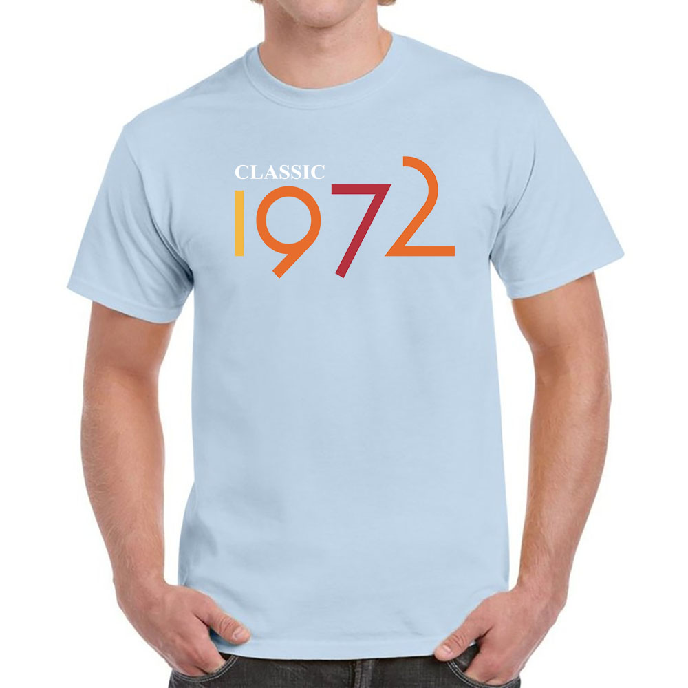 Classic 1972 Birthday T-Shirt For Men Women