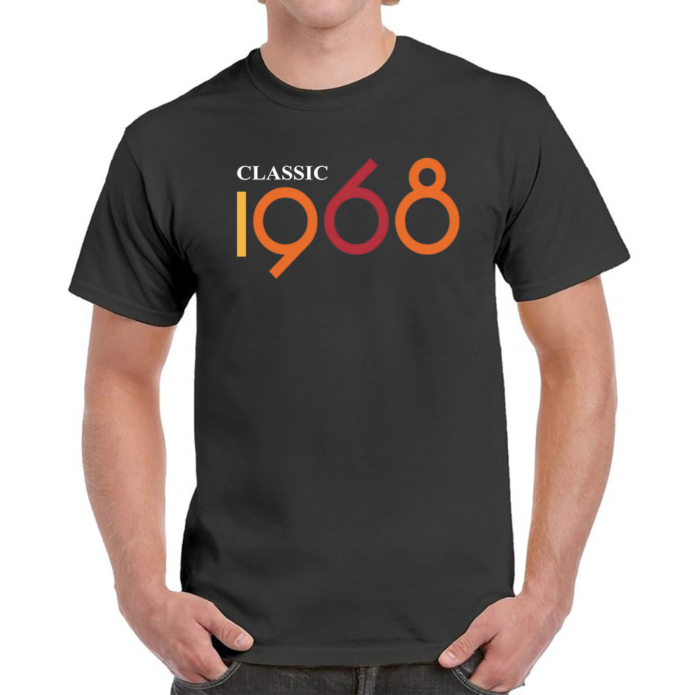 Classic 1968 Birthday T-Shirt For Men Women