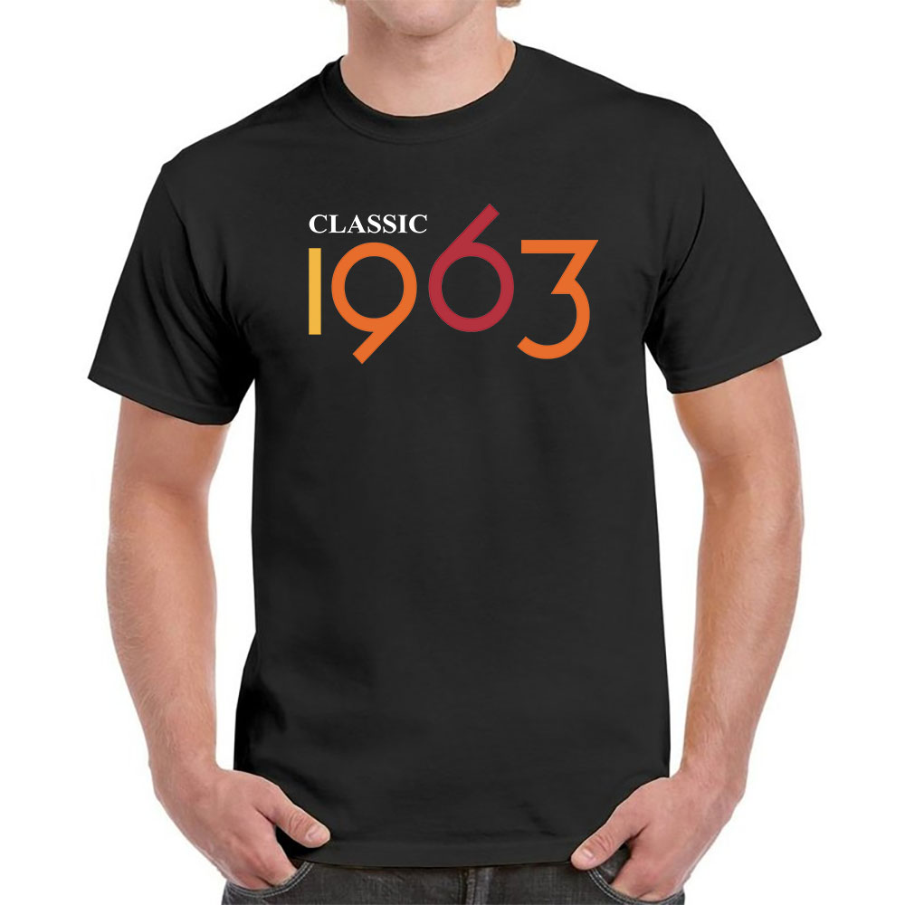 Classic 1963 Birthday T-Shirt For Men Women