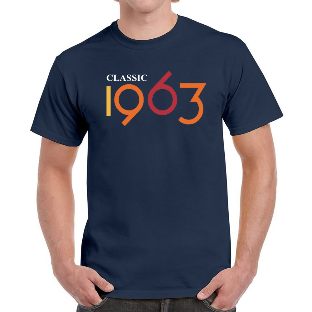 Classic 1963 Birthday T-Shirt For Men Women