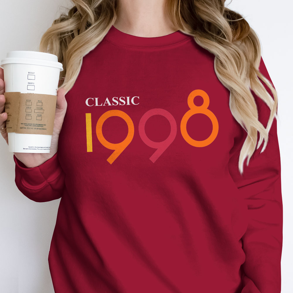 Classic 1998 Birthday Sweatshirt