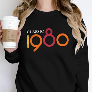Classic 1980 Birthday Sweatshirt