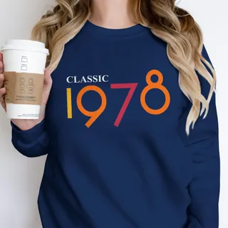 Classic 1978 Birthday Sweatshirt – alternate