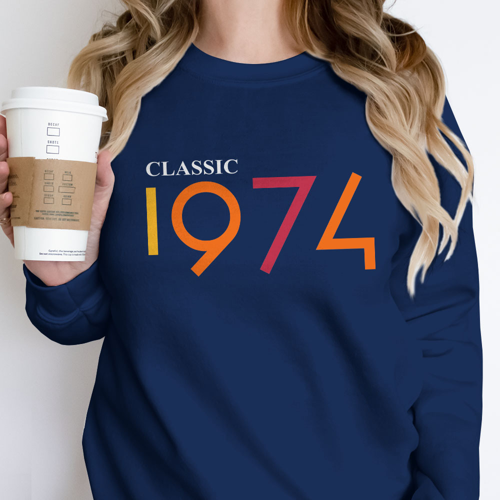 Classic 1974 Birthday Sweatshirt