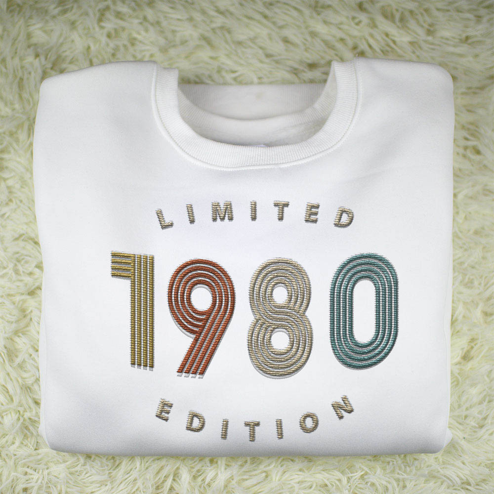 Limited Edition 1980 Embroidered Sweatshirt