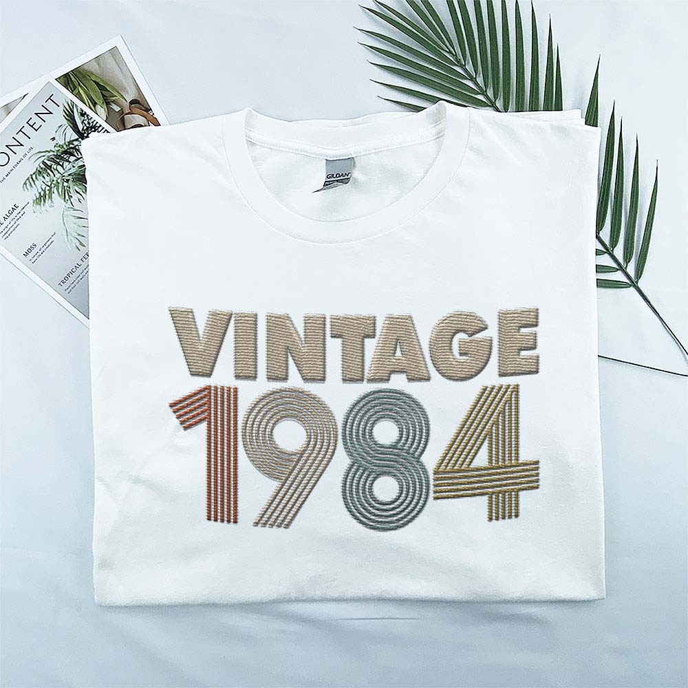 Vintaged 1984 Embroidered T-Shirt