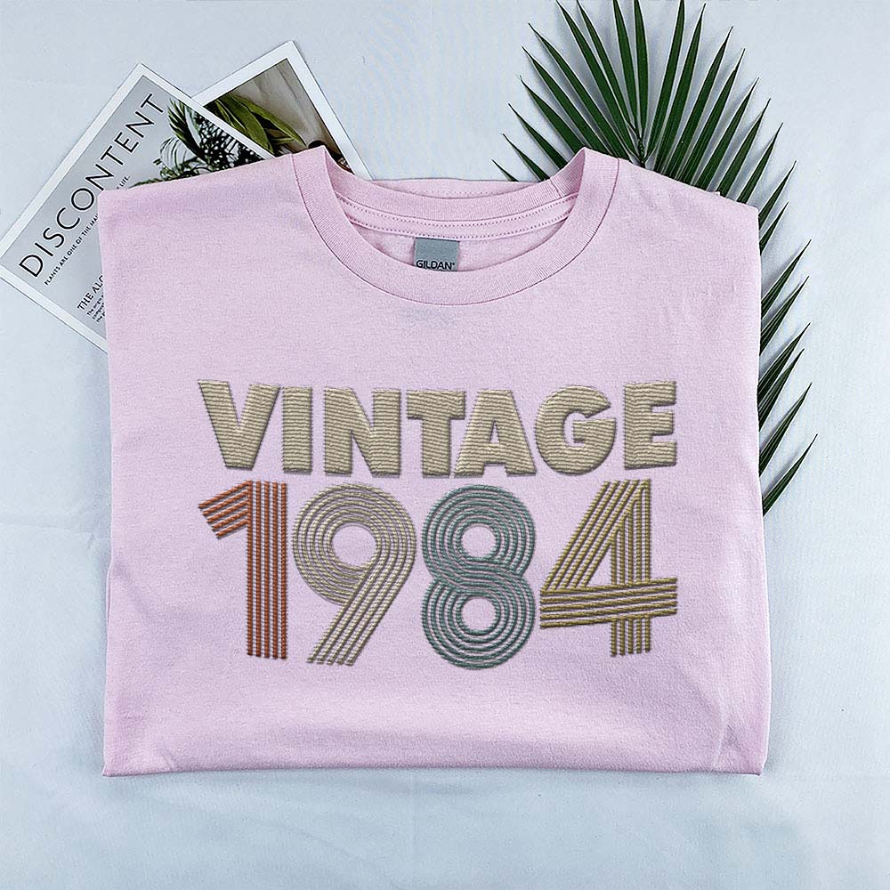 Vintaged 1984 Embroidered T-Shirt