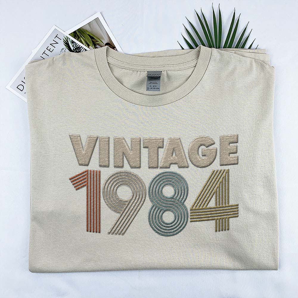Vintaged 1984 Embroidered T-Shirt