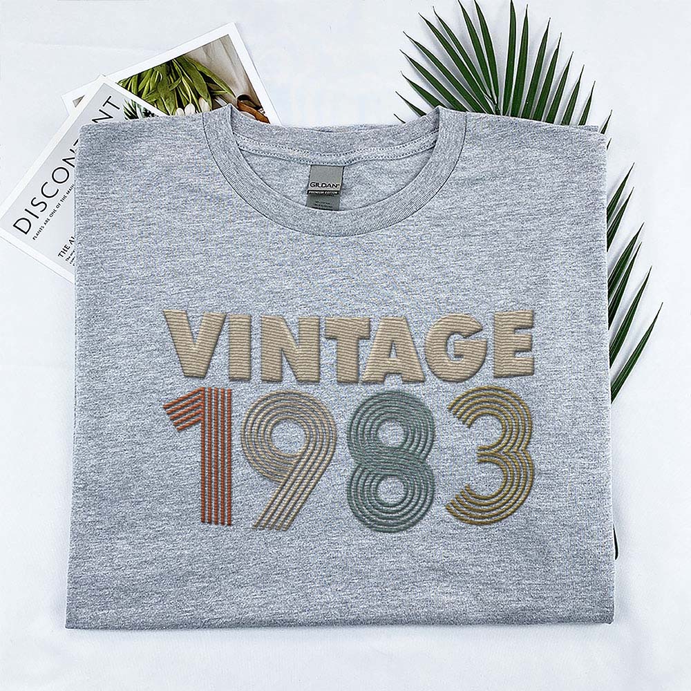 Vintaged 1983 Embroidered T-Shirt