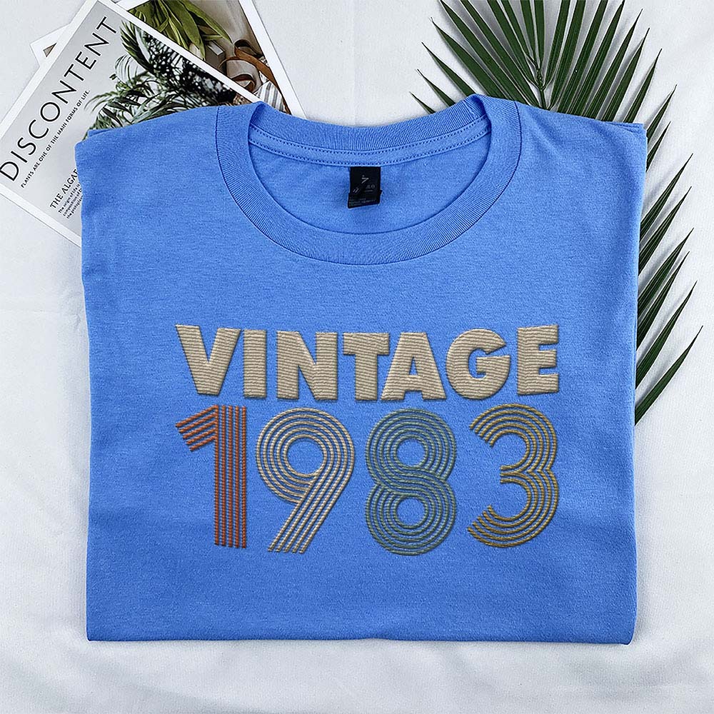 Vintaged 1983 Embroidered T-Shirt