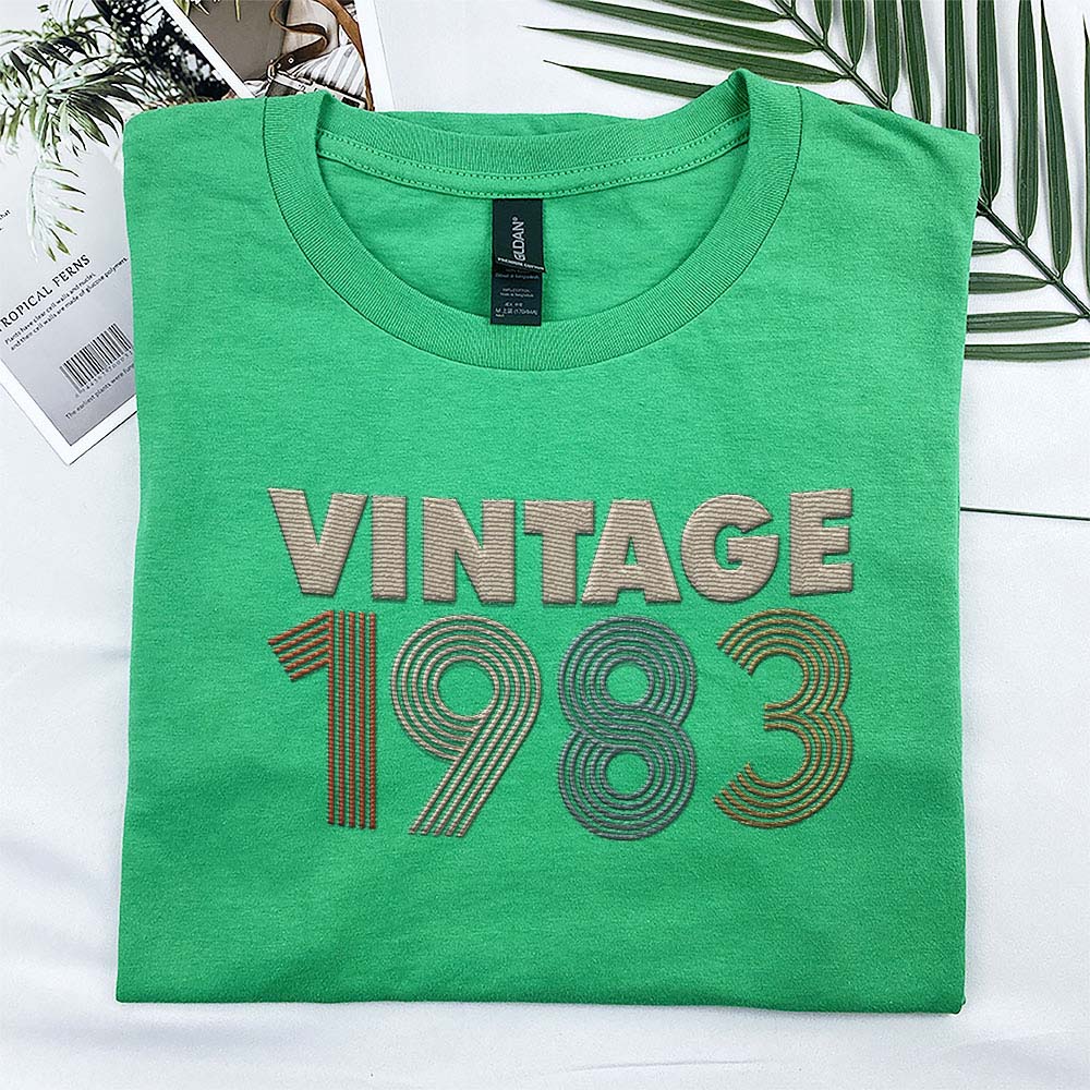 Vintaged 1983 Embroidered T-Shirt