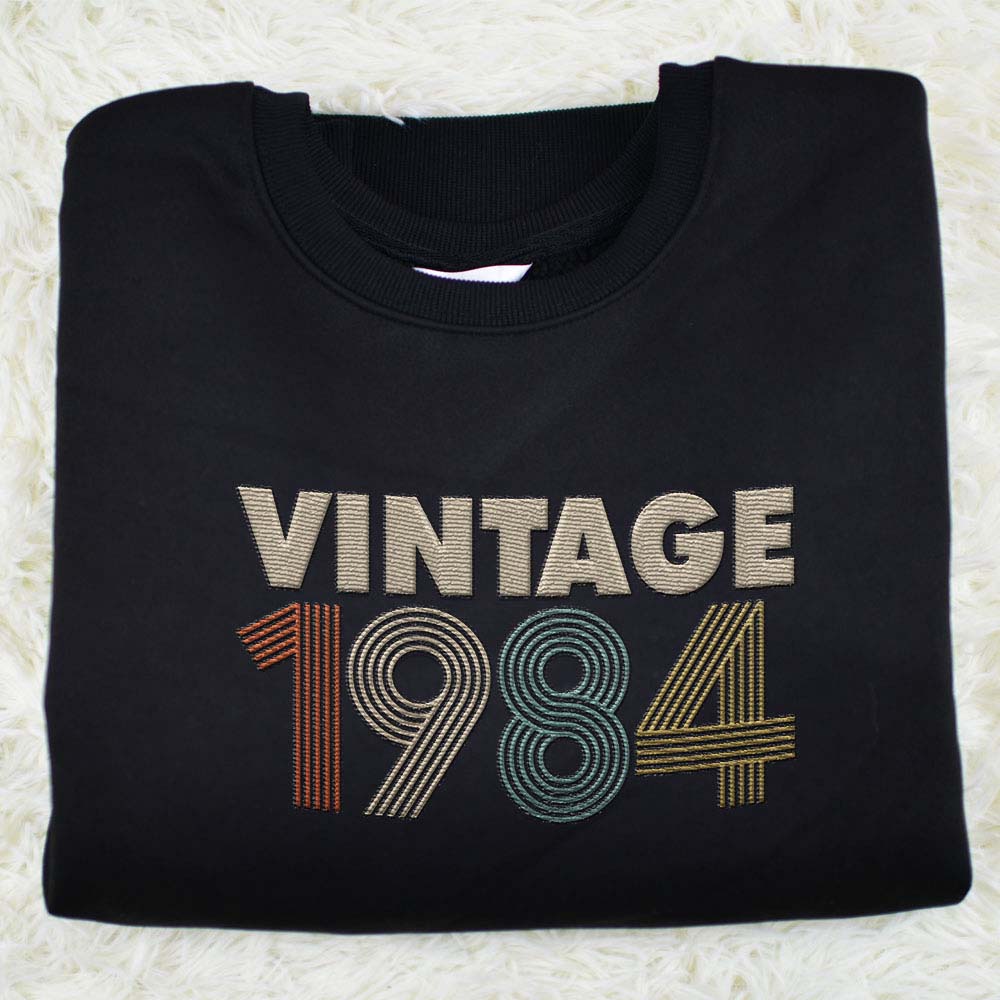 Vintaged 1984 Embroidered Sweatshirt