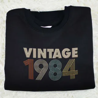 Vintaged 1984 Embroidered Sweatshirt