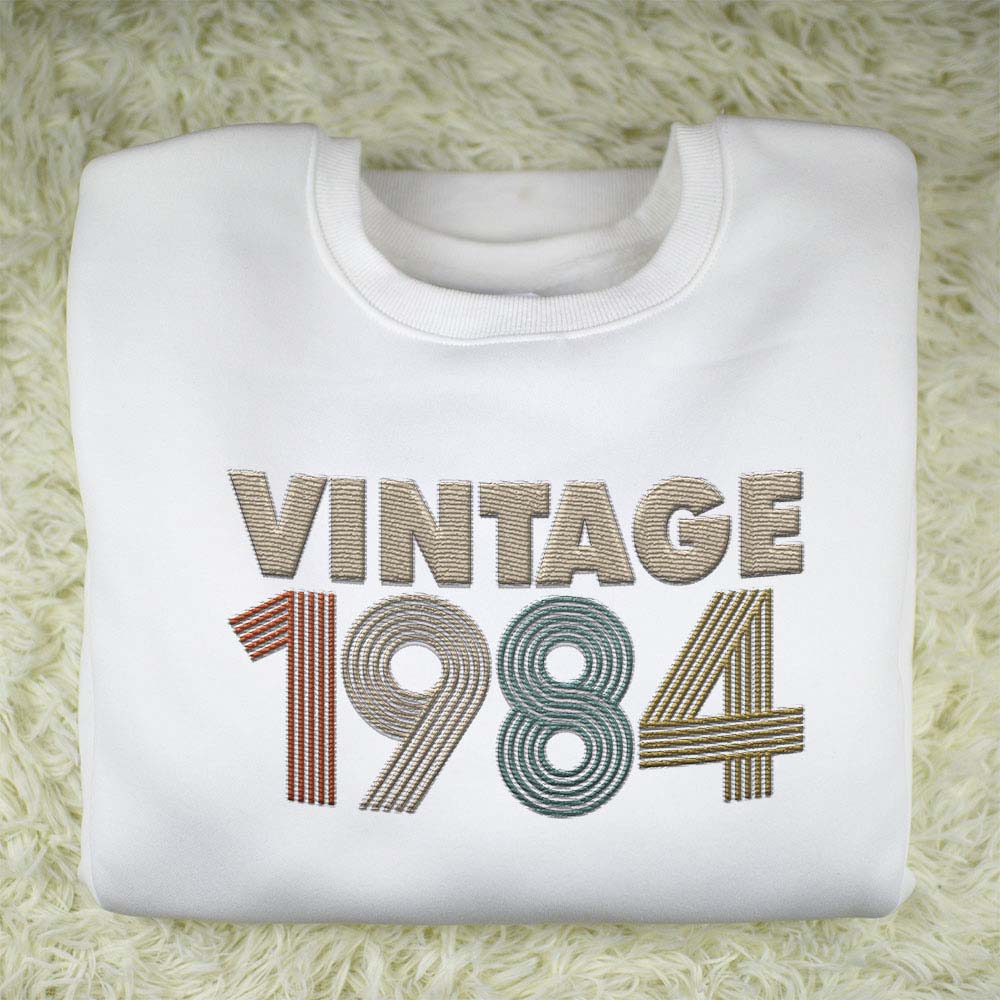 Vintaged 1984 Embroidered Sweatshirt