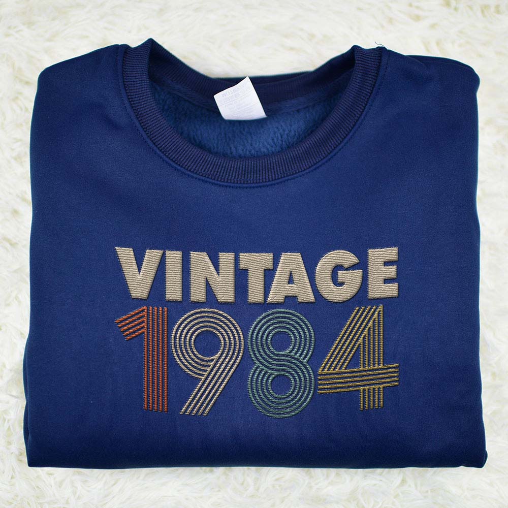 Vintaged 1984 Embroidered Sweatshirt
