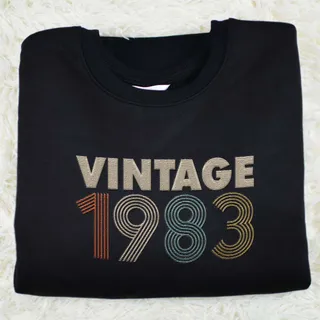 Vintaged 1983 Embroidered Sweatshirt