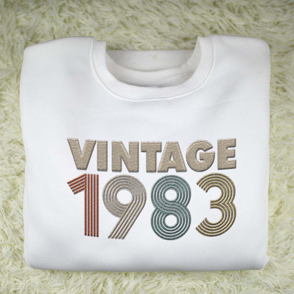 Vintaged 1983 Embroidered Sweatshirt