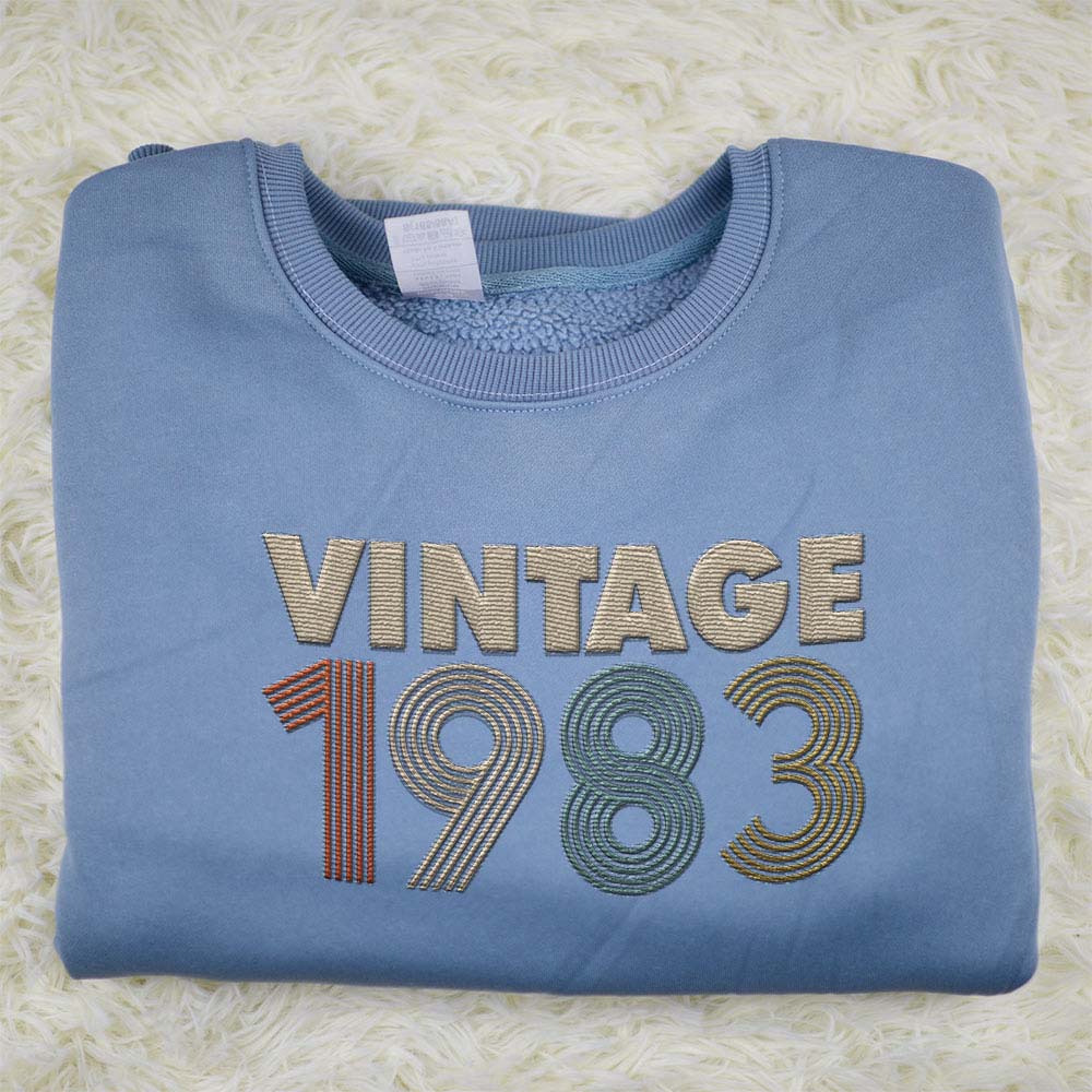 Vintaged 1983 Embroidered Sweatshirt
