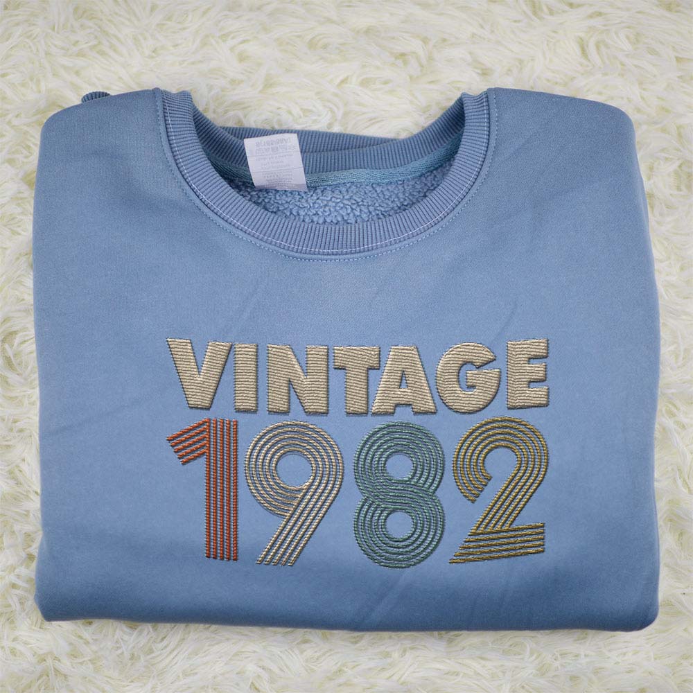 Vintaged 1982 Embroidered Sweatshirt