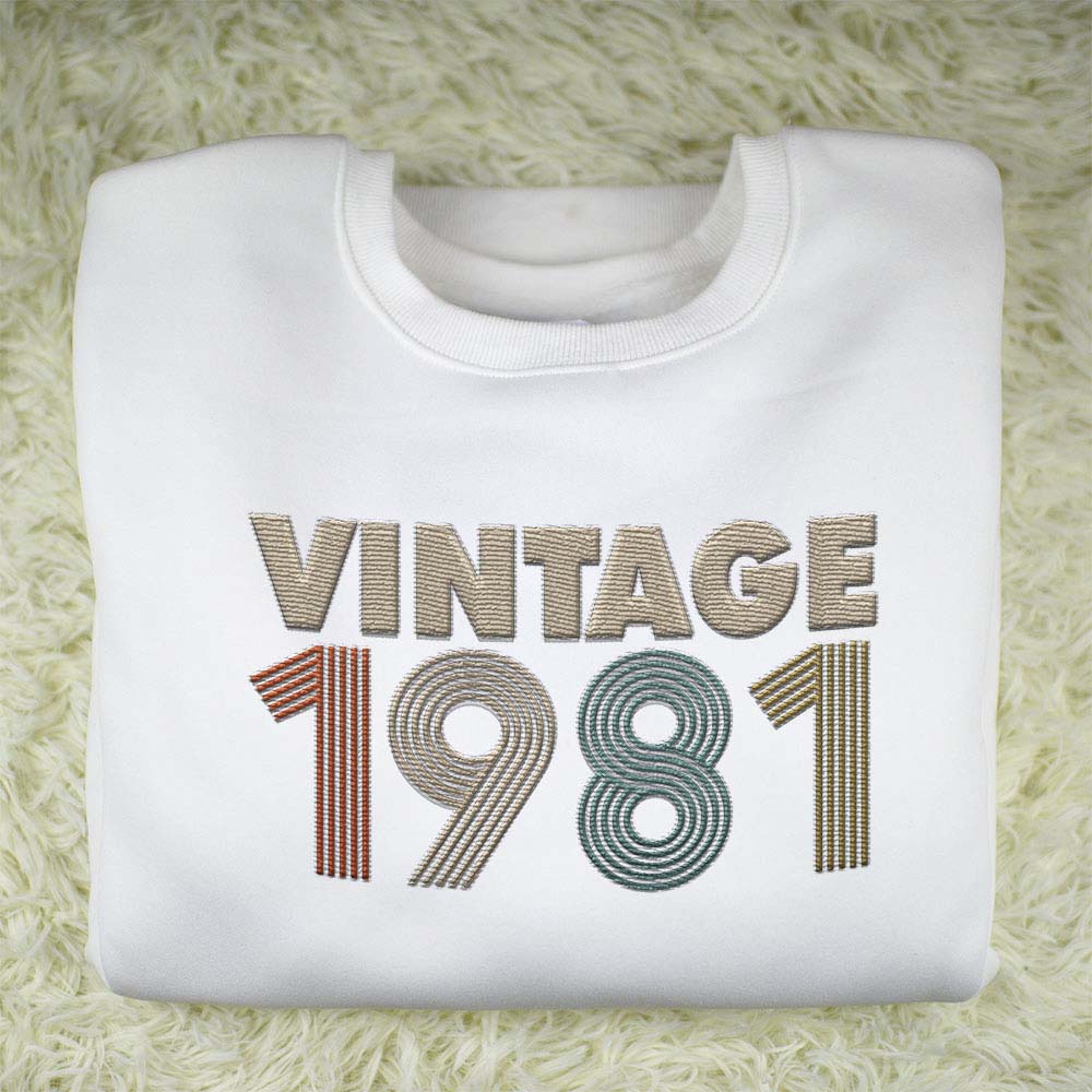 Vintaged 1981 Embroidered Sweatshirt