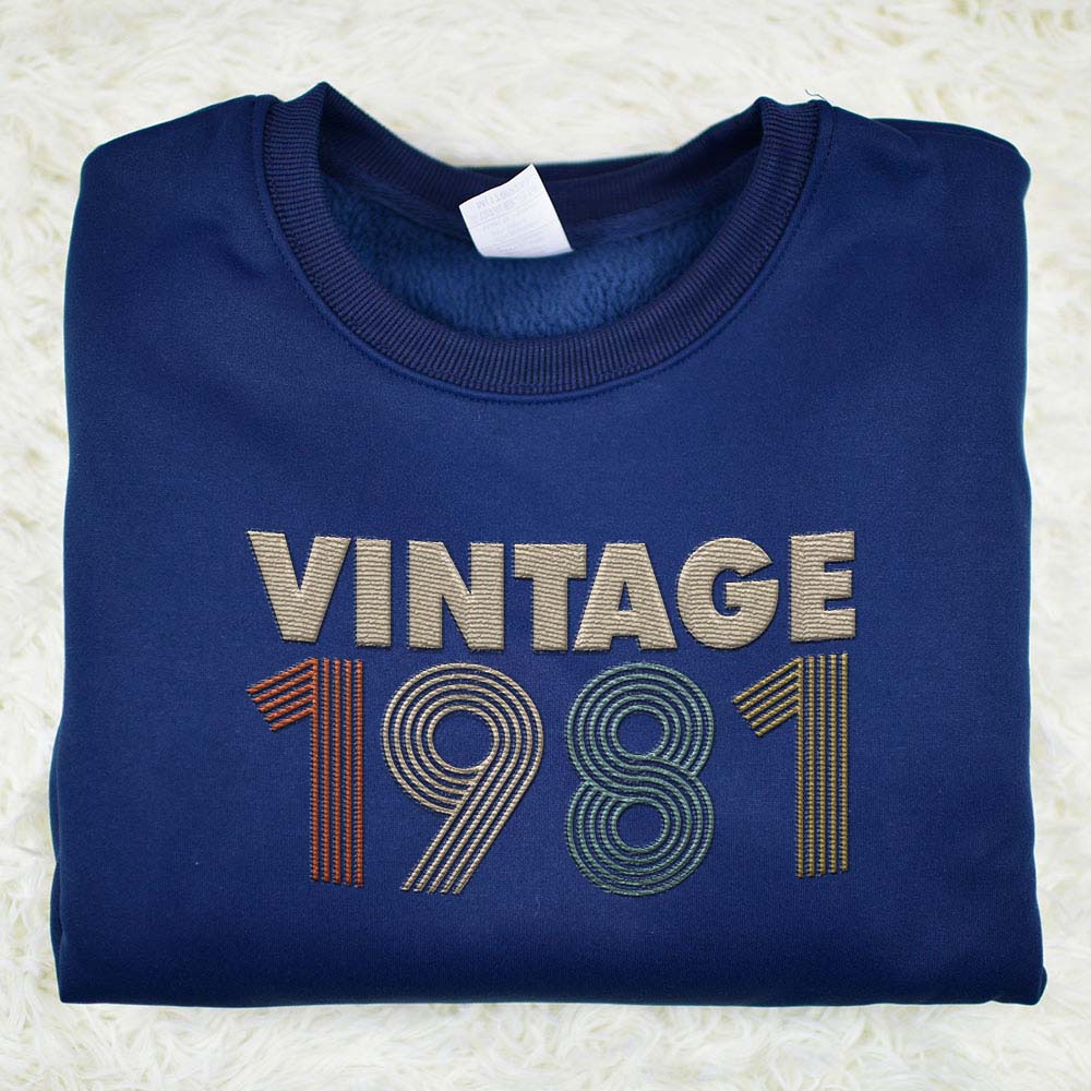 Vintaged 1981 Embroidered Sweatshirt