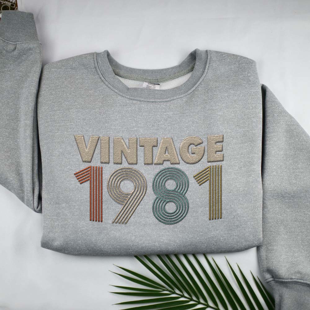 Vintaged 1981 Embroidered Sweatshirt