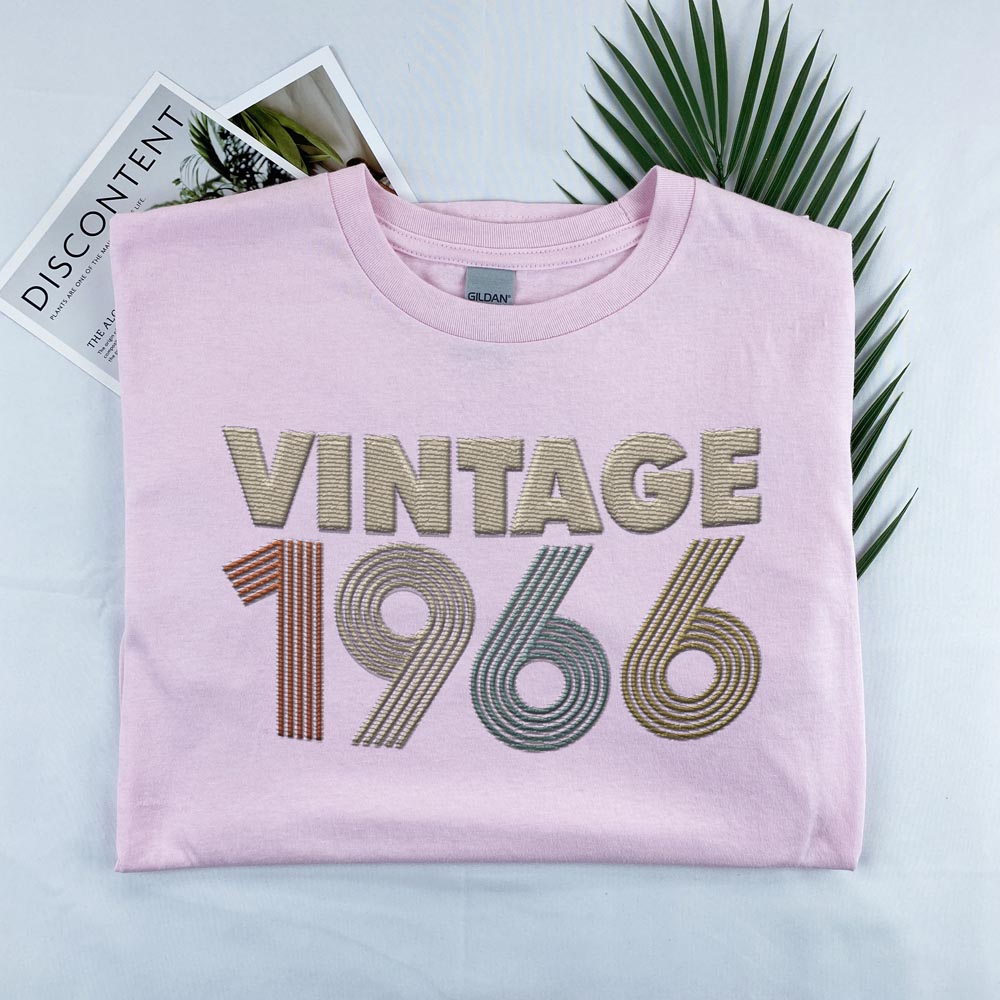 Vintaged 1966 Embroidered T-Shirt