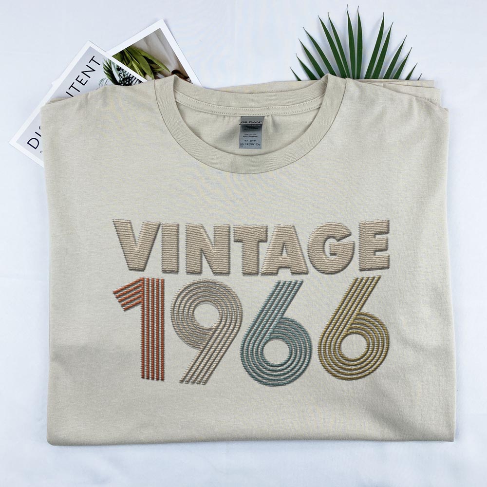 Vintaged 1966 Embroidered T-Shirt