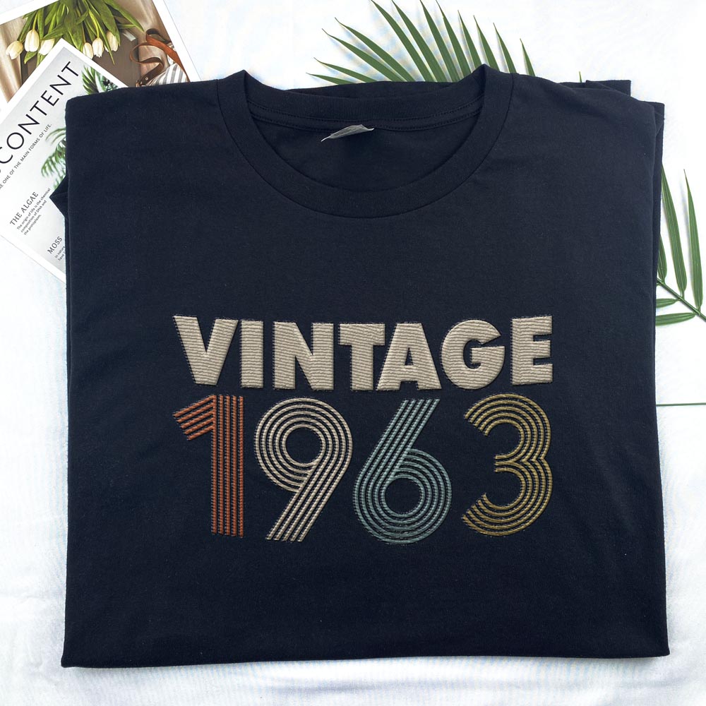 Vintaged 1963 Embroidered T-Shirt