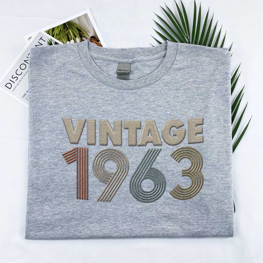 Vintaged 1963 Embroidered T-Shirt
