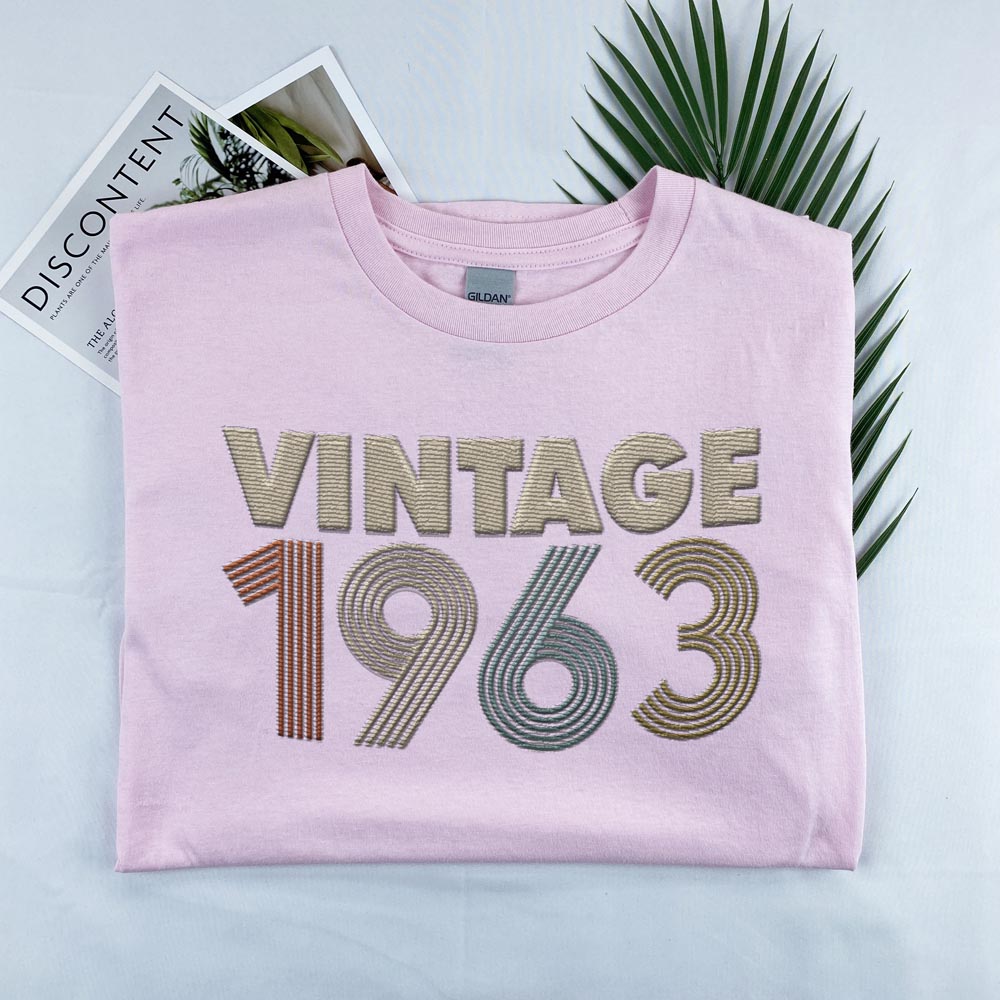 Vintaged 1963 Embroidered T-Shirt