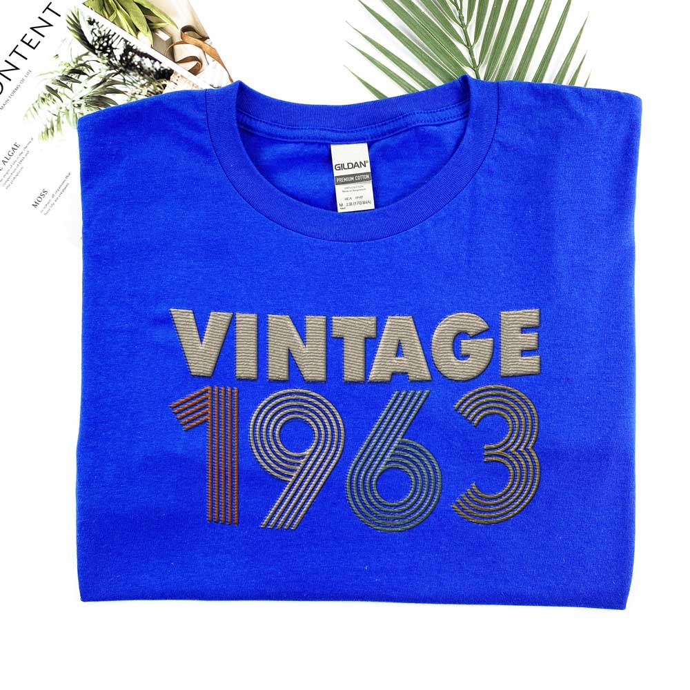 Vintaged 1963 Embroidered T-Shirt